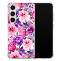 Casimoda Samsung Galaxy S23 Plus shockproof hoesje - Rosy blooms
