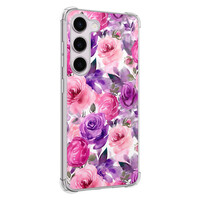 Casimoda Samsung Galaxy S23 Plus shockproof hoesje - Rosy blooms