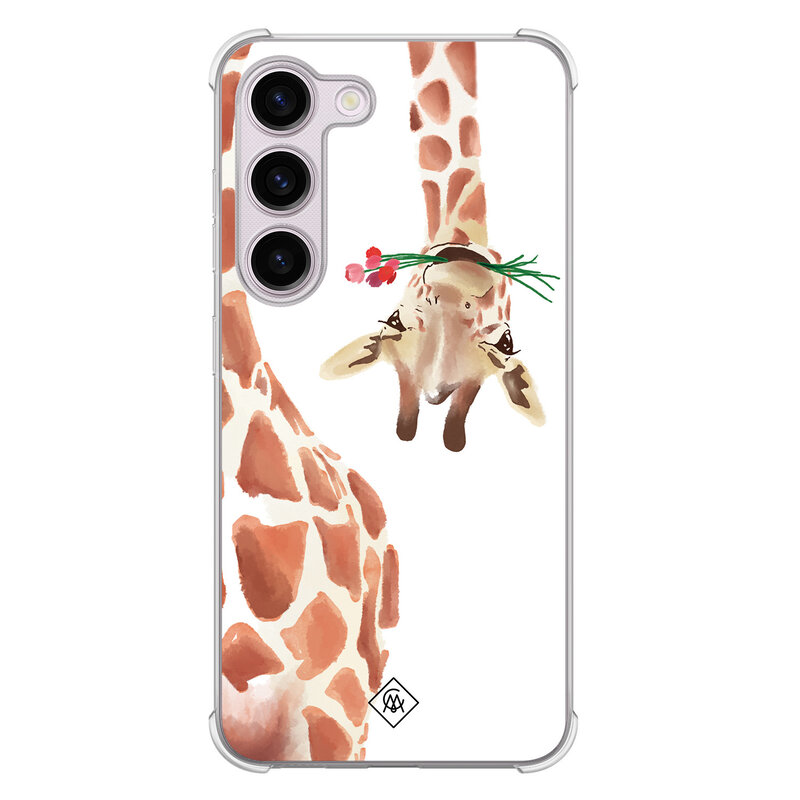 Casimoda Samsung Galaxy S23 Plus shockproof hoesje - Giraffe
