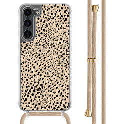 Casimoda Samsung Galaxy S23 Plus hoesje met beige koord - Spot on