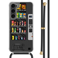 Casimoda Samsung Galaxy S23 Plus hoesje met zwart koord - Snoepautomaat