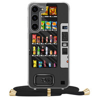 Casimoda Samsung Galaxy S23 Plus hoesje met zwart koord - Snoepautomaat