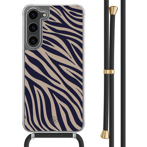 Casimoda Samsung Galaxy S23 Plus hoesje met zwart koord - Wavy twist