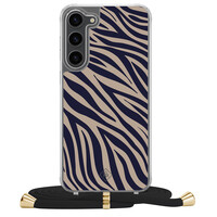 Casimoda Samsung Galaxy S23 Plus hoesje met zwart koord - Wavy twist