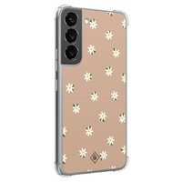 Casimoda Samsung Galaxy S22 shockproof hoesje - Sweet daisies