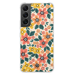 Casimoda Samsung Galaxy S22 shockproof hoesje - Blossom