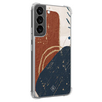 Casimoda Samsung Galaxy S22 shockproof hoesje - Abstract terracotta