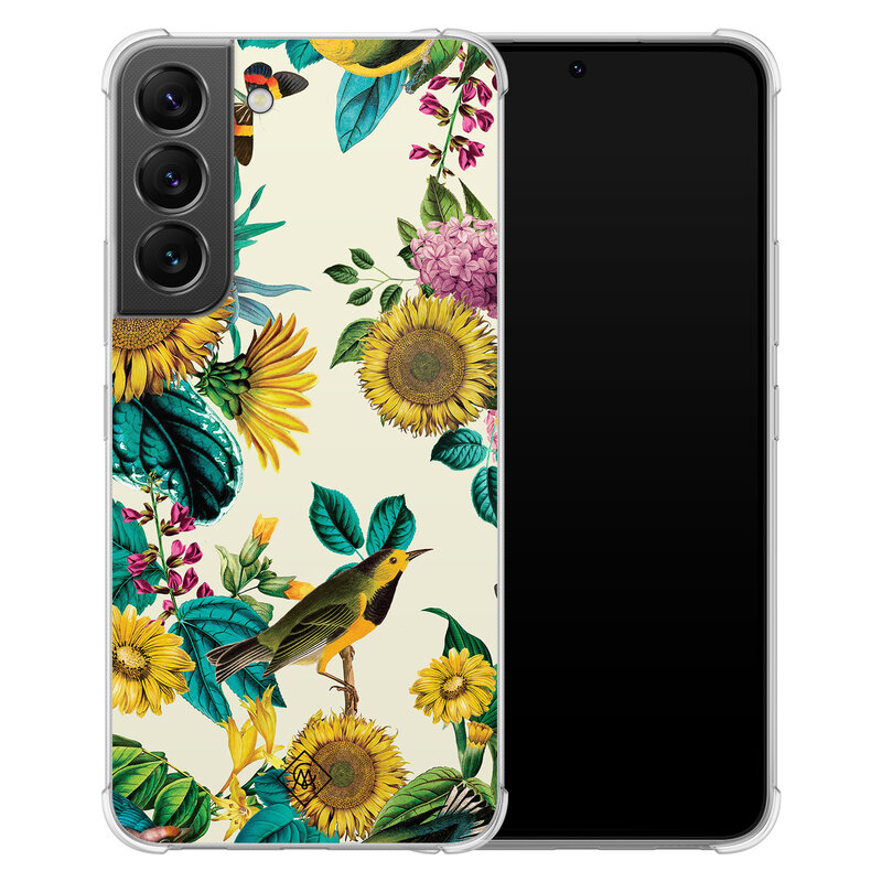 Casimoda Samsung Galaxy S22 shockproof hoesje - Sunflowers