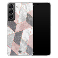 Casimoda Samsung Galaxy S22 shockproof hoesje - Stone grid