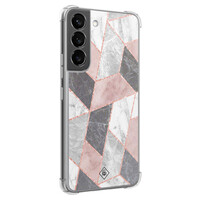 Casimoda Samsung Galaxy S22 shockproof hoesje - Stone grid