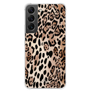 Casimoda Samsung Galaxy S22 shockproof hoesje - Golden wildcat