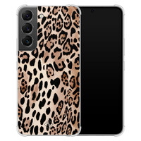 Casimoda Samsung Galaxy S22 shockproof hoesje - Golden wildcat