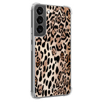 Casimoda Samsung Galaxy S22 shockproof hoesje - Golden wildcat