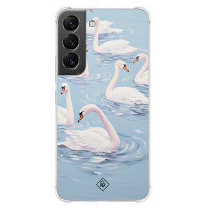Casimoda Samsung Galaxy S22 shockproof hoesje - Flower touch