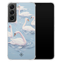 Casimoda Samsung Galaxy S22 shockproof hoesje - Flower touch
