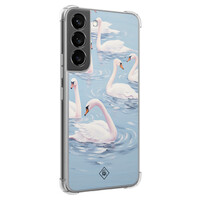 Casimoda Samsung Galaxy S22 shockproof hoesje - Flower touch