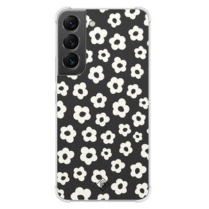 Casimoda Samsung Galaxy S22 shockproof hoesje - Retro bloempjes
