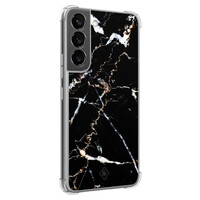Casimoda Samsung Galaxy S22 shockproof hoesje - Marmer zwart