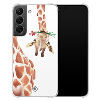 Casimoda Samsung Galaxy S22 shockproof hoesje - Giraffe