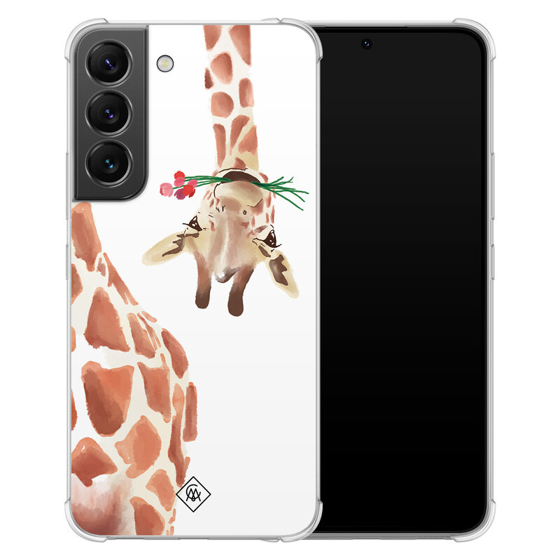 Casimoda Samsung Galaxy S22 shockproof hoesje - Giraffe