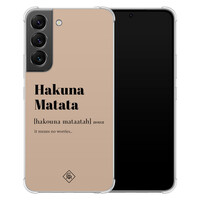 Casimoda Samsung Galaxy S22 shockproof hoesje - Hakuna matata