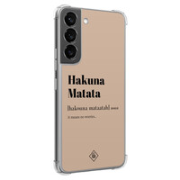 Casimoda Samsung Galaxy S22 shockproof hoesje - Hakuna matata