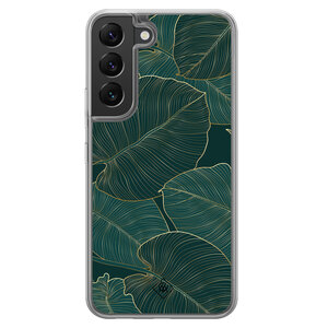 Casimoda Samsung Galaxy S22 hybride hoesje - Monstera leaves