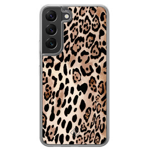 Casimoda Samsung Galaxy S22 hybride hoesje - Golden wildcat