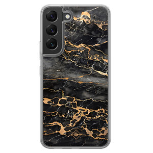 Casimoda Samsung Galaxy S22 hybride hoesje - Marmer grijs brons