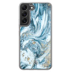 Casimoda Samsung Galaxy S22 hybride hoesje - Marble sea
