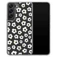 Casimoda Samsung Galaxy S22 hybride hoesje - Retro bloempjes