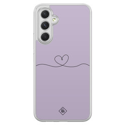 Casimoda Samsung Galaxy A34 hybride hoesje - Hart lila