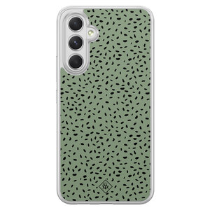 Casimoda Samsung Galaxy A34 hybride hoesje - Green confetti