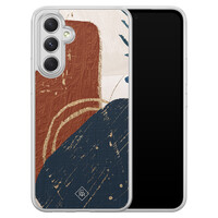 Casimoda Samsung Galaxy A34 hybride hoesje - Abstract terracotta