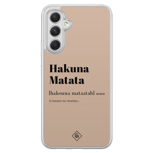 Casimoda Samsung Galaxy A34 hybride hoesje - Hakuna matata