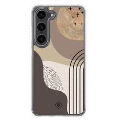 Casimoda Samsung Galaxy S23 Plus hybride hoesje - Abstract almond