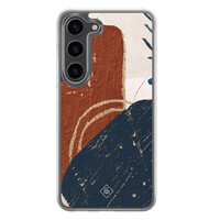 Casimoda Samsung Galaxy S23 Plus hybride hoesje - Abstract terracotta