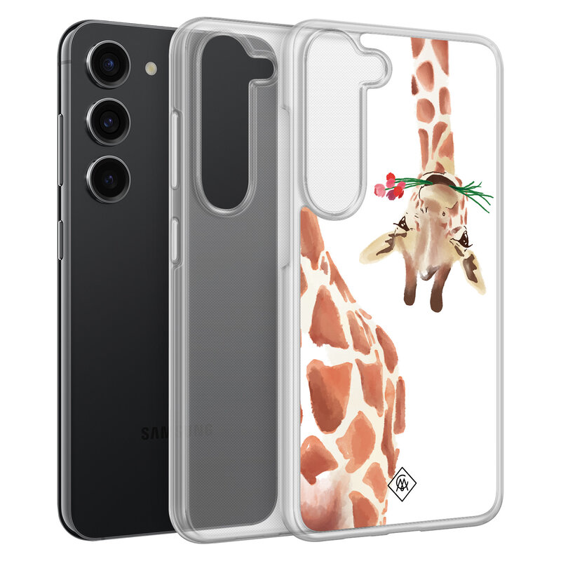 Casimoda Samsung Galaxy S23 Plus hybride hoesje - Giraffe