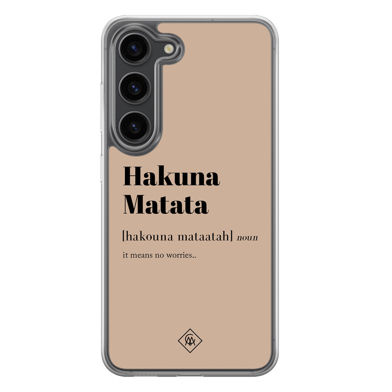 Casimoda Samsung Galaxy S23 Plus hybride hoesje - Hakuna matata