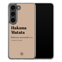 Casimoda Samsung Galaxy S23 Plus hybride hoesje - Hakuna matata