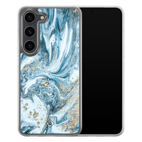 Casimoda Samsung Galaxy S23 Plus hybride hoesje - Marble sea