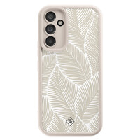 Casimoda Samsung Galaxy A34 beige case - Palmy leaves beige