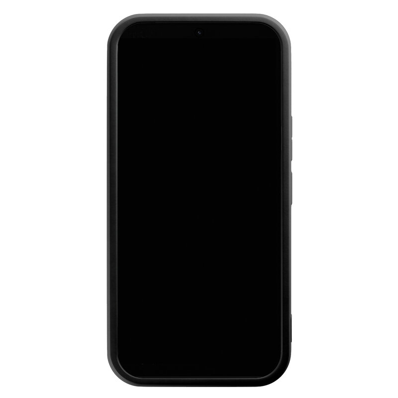 Casimoda Samsung Galaxy A34 zwarte case - Luipaard jungle