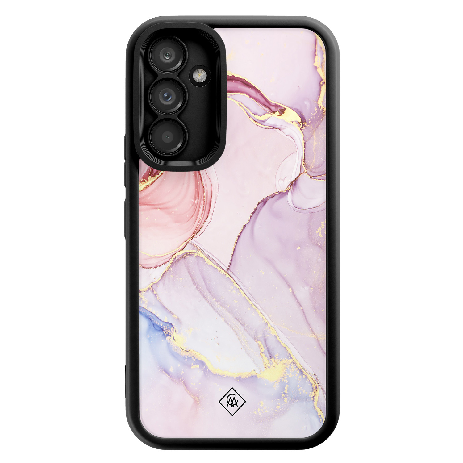 Samsung Galaxy A34 zwarte case Purple sky