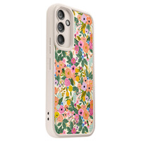 Casimoda Samsung Galaxy A34 beige case - Pink gardens