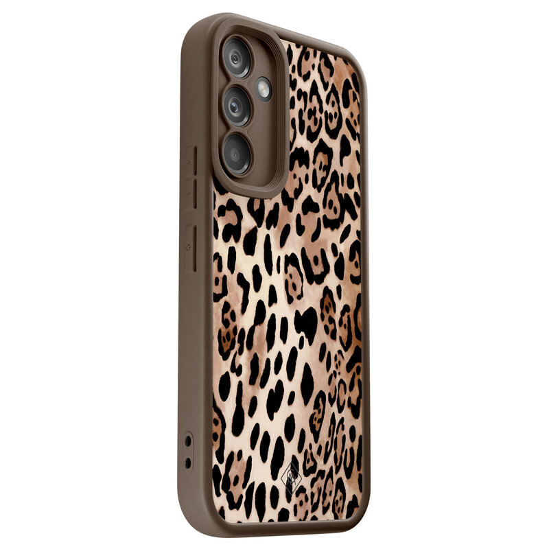 Casimoda Samsung Galaxy A34 bruine case - Golden Wildcat