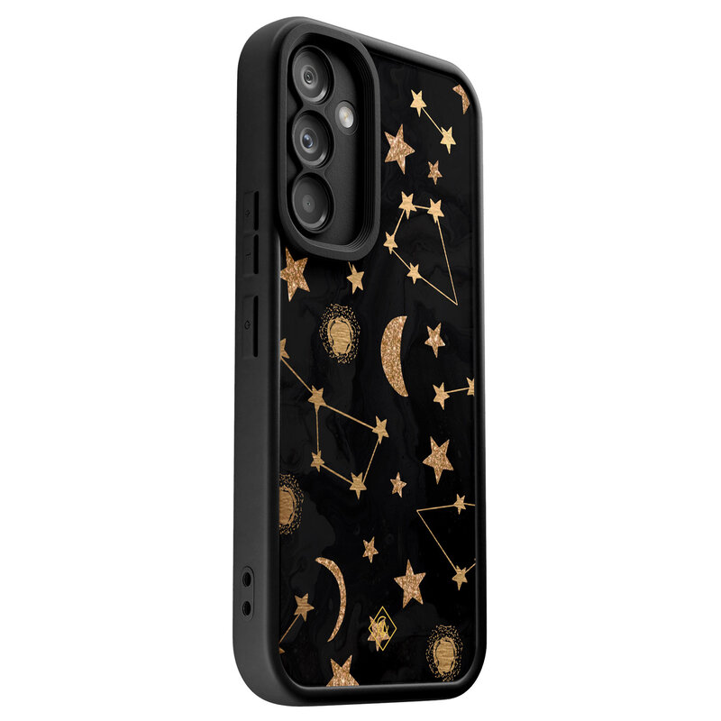 Casimoda Samsung Galaxy A34 zwarte case - Constellations