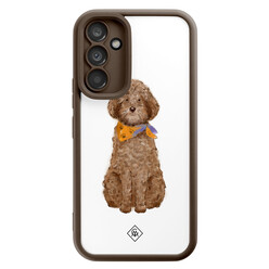 Casimoda Samsung Galaxy A34 bruine case - Labradoodle