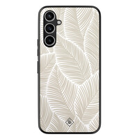 Casimoda Samsung Galaxy A34 hoesje - Palmy leaves beige