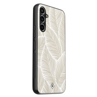 Casimoda Samsung Galaxy A34 hoesje - Palmy leaves beige